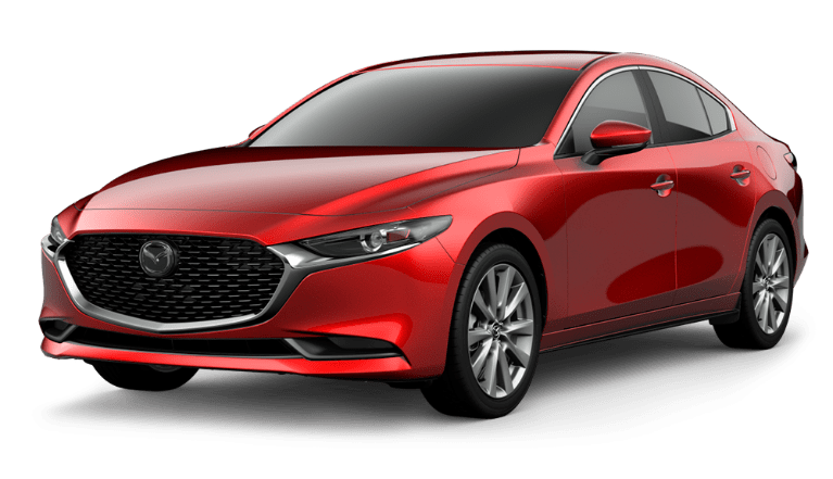 2021 Mazda3 Sedan Soul Red Crystal Metallic | Knudtsen Foothills Mazda in Spokane WA