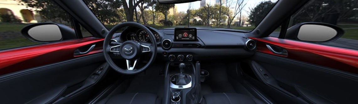 2022 Mazda MX5 Miata RF Grand Touring Interior Black Leather | Knudtsen Foothills Mazda in Spokane WA