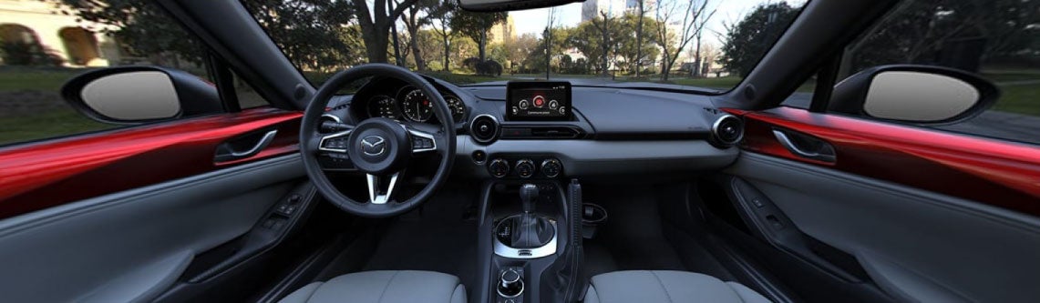 2022 Mazda MX5 Miata RF Grand Touring Interior White Nappa Leather | Knudtsen Foothills Mazda in Spokane WA