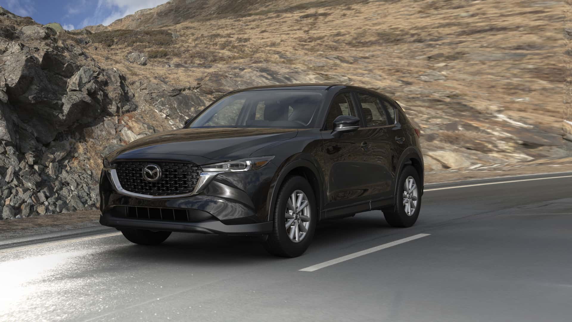 2023 Mazda CX-5 2.5 S Deep Crystal Blue Mica | Knudtsen Foothills Mazda in Spokane WA