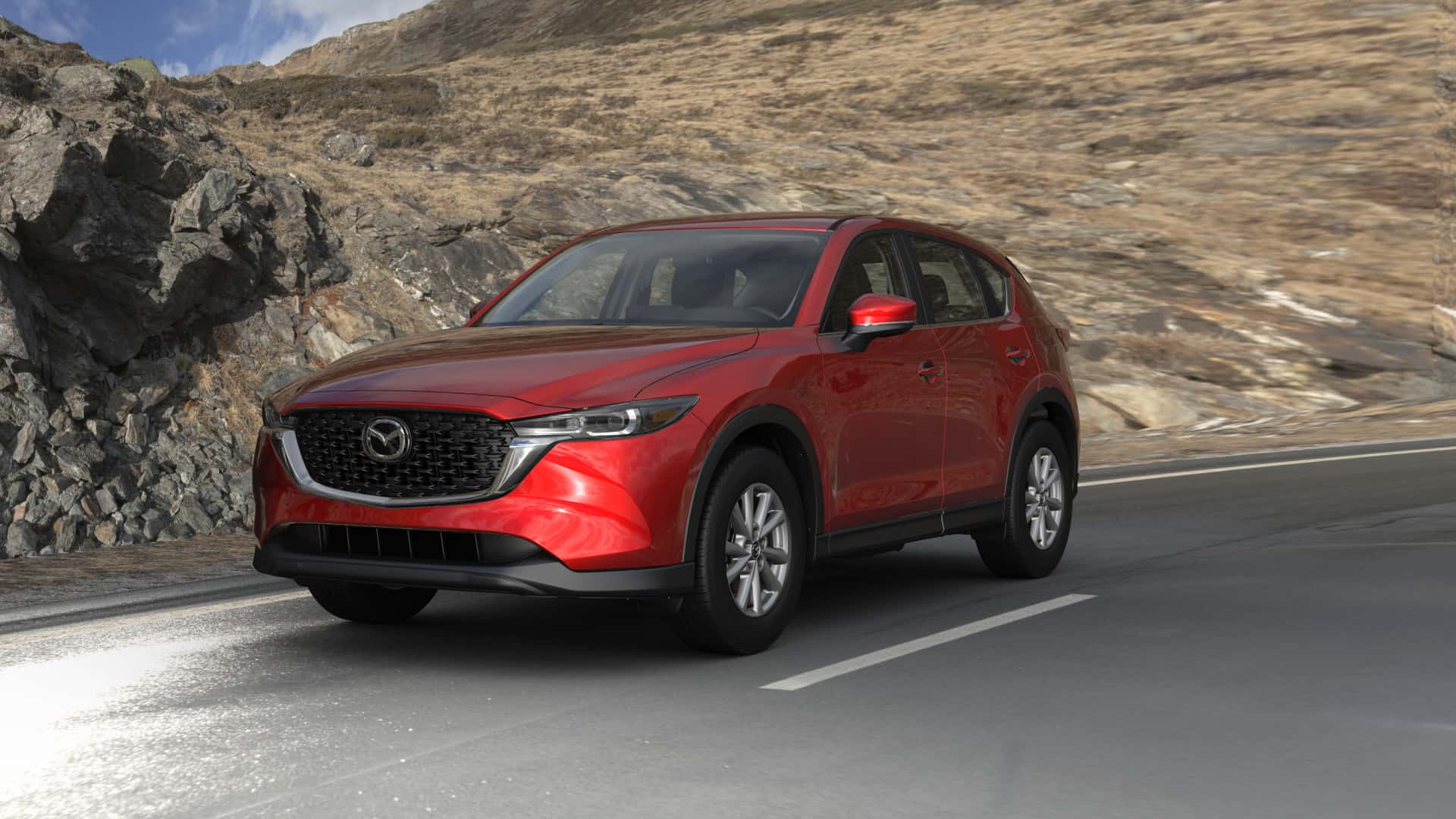 2023 Mazda CX-5 2.5 S Soul Red Crystal Metallic | Knudtsen Foothills Mazda in Spokane WA