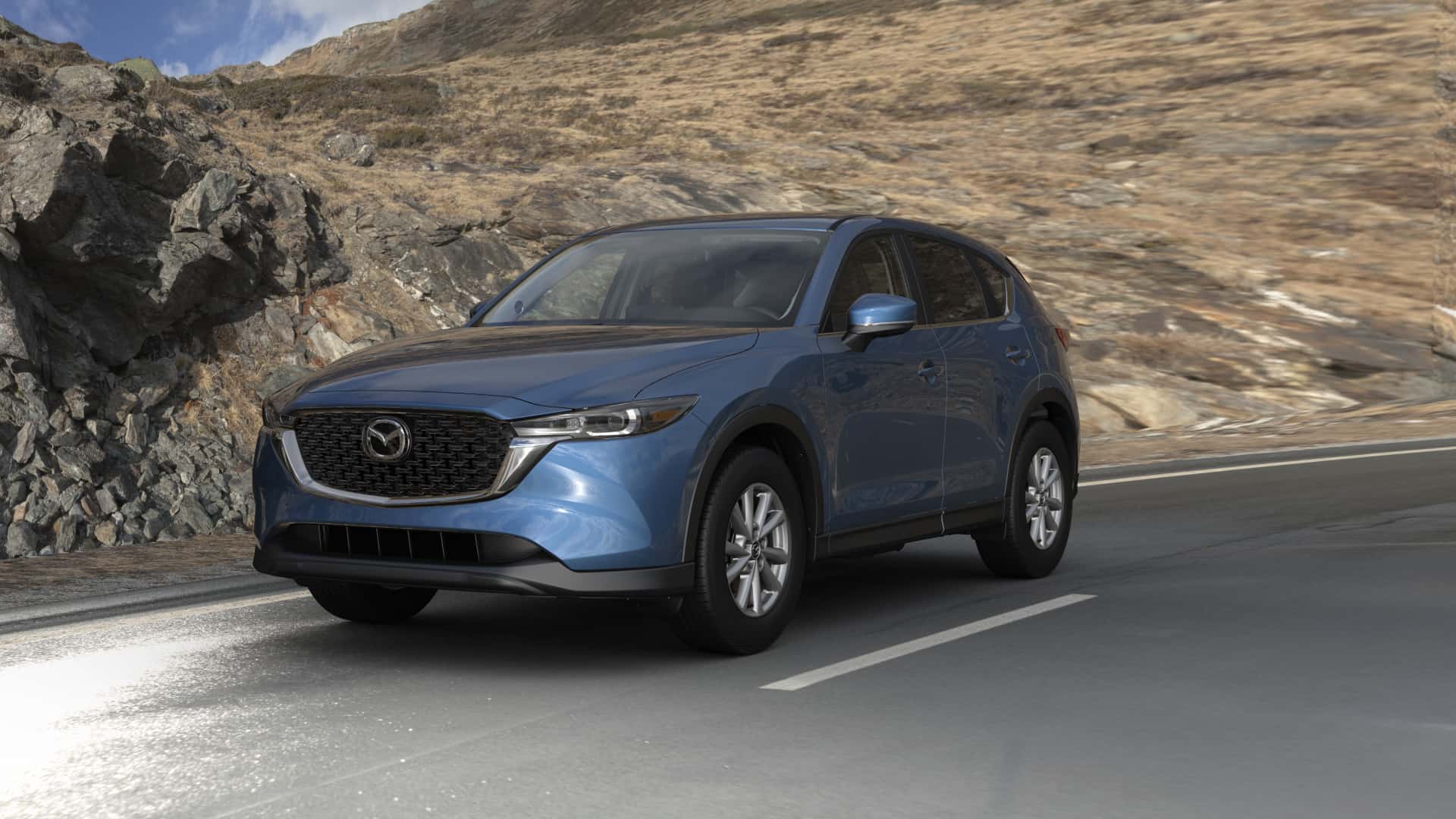 2023 Mazda CX-5 2.5 S Preferred Eternal Blue Mica | Knudtsen Foothills Mazda in Spokane WA