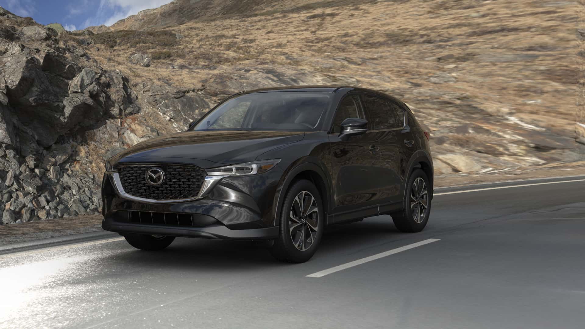 2023 Mazda CX-5 2.5 S Premium Jet Black Mica | Knudtsen Foothills Mazda in Spokane WA