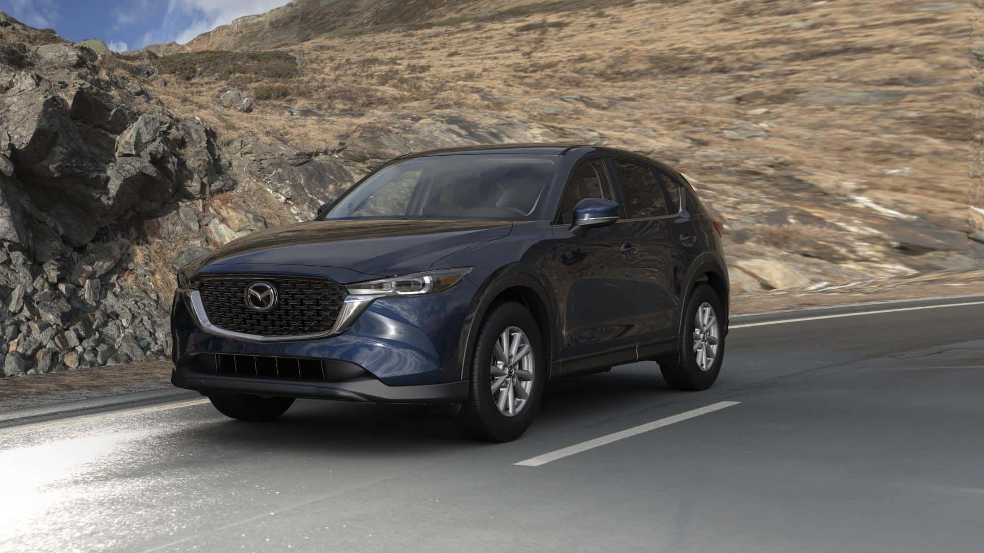 2023 Mazda CX-5 2.5 S Select Deep Crystal Blue Mica | Knudtsen Foothills Mazda in Spokane WA