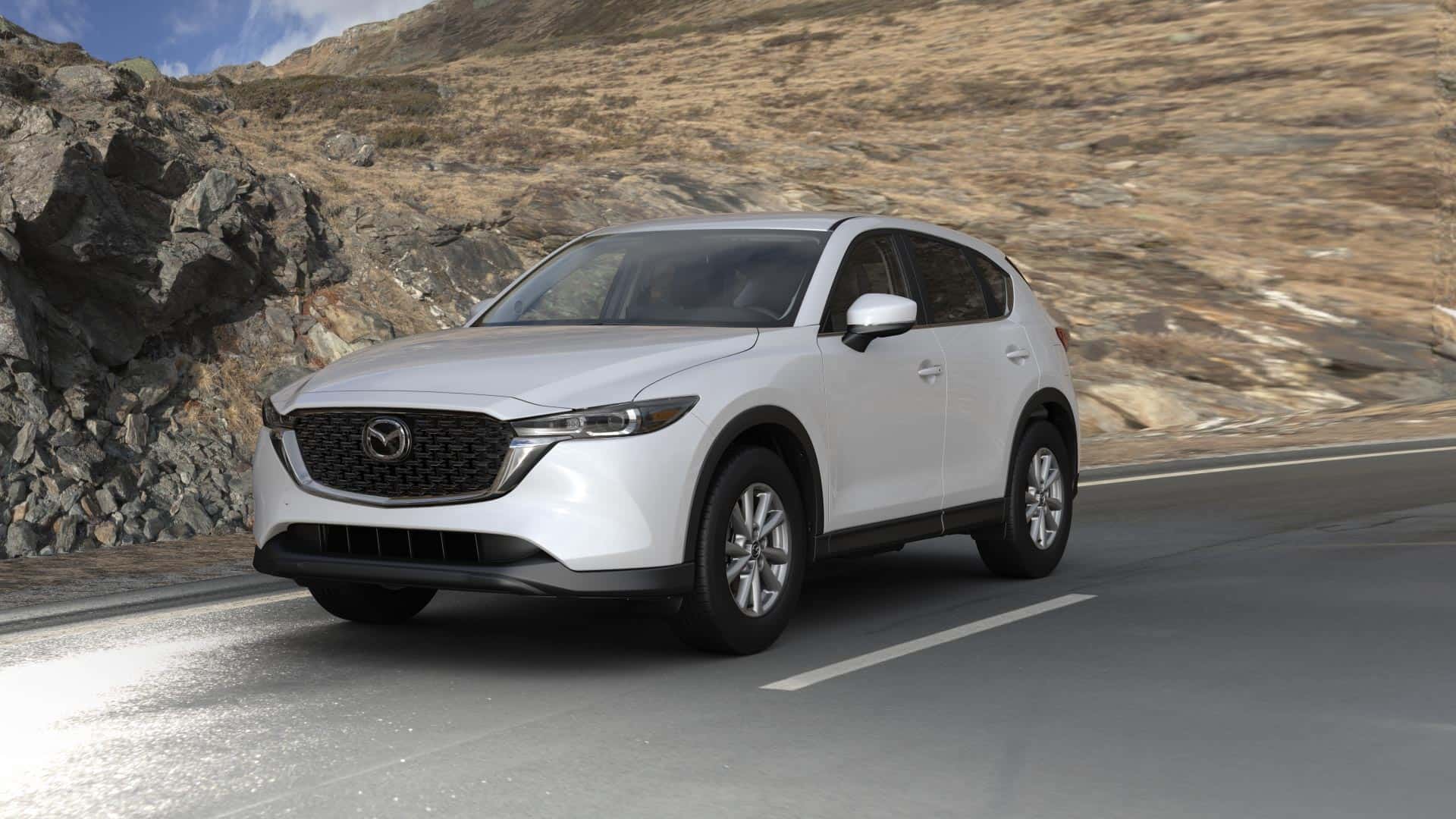 2023 Mazda CX-5 2.5 S Select Rhodium White Metallic | Knudtsen Foothills Mazda in Spokane WA